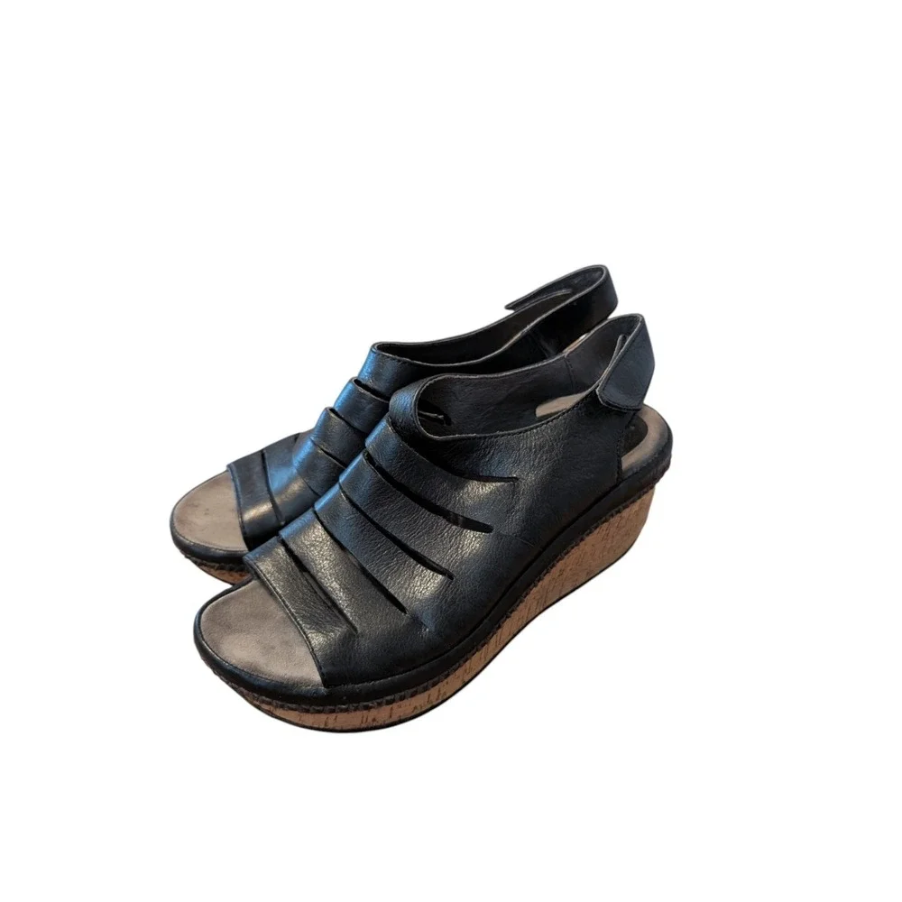 Bussola Straps Wedge Sandals - Women's 41 10-10.5 - Picture 6 of 9